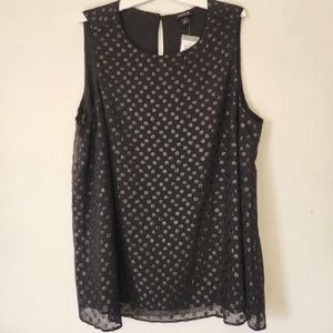 Torrid/ Glittery Sleeveless Blouse